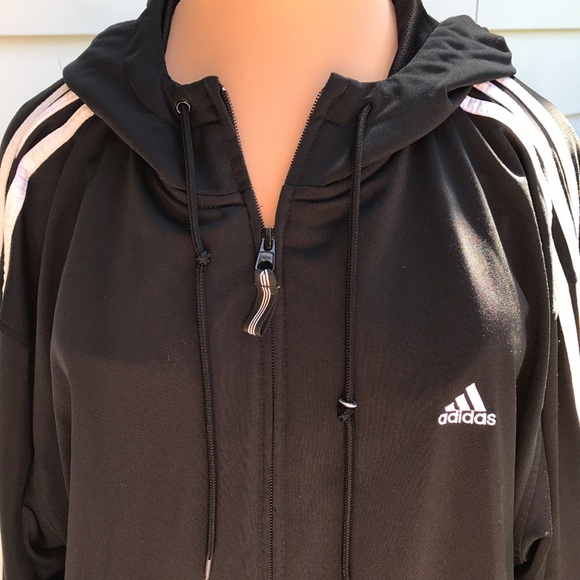 Adidas men’s black athletic hoodie SZ Large - Picture 2 of 7